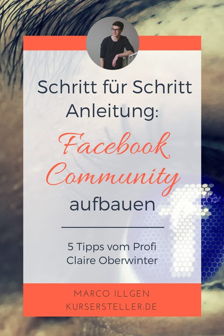 facebook Community aufbauen mit Claire Oberwinter