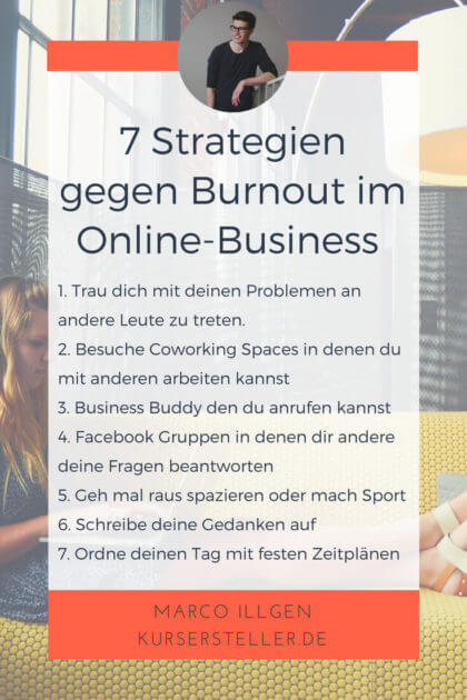 7 Strategien gegen Burnout für Unternehmer im Online-Business