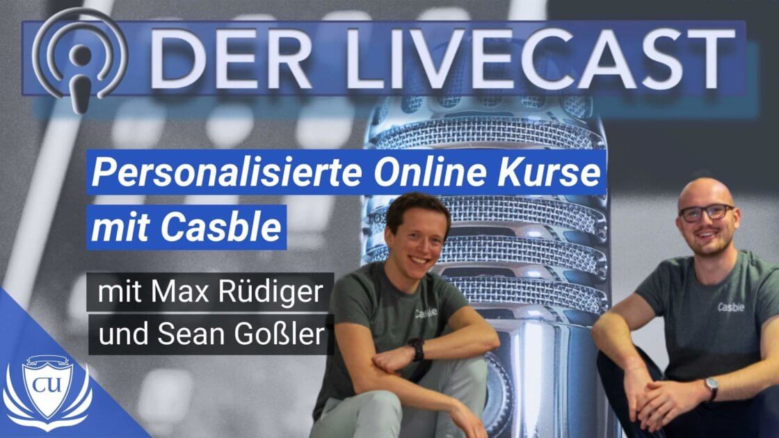 Kursplattform Casble mit personalisierten Online-Kursen von Sean Goßler und Max Rüdiger